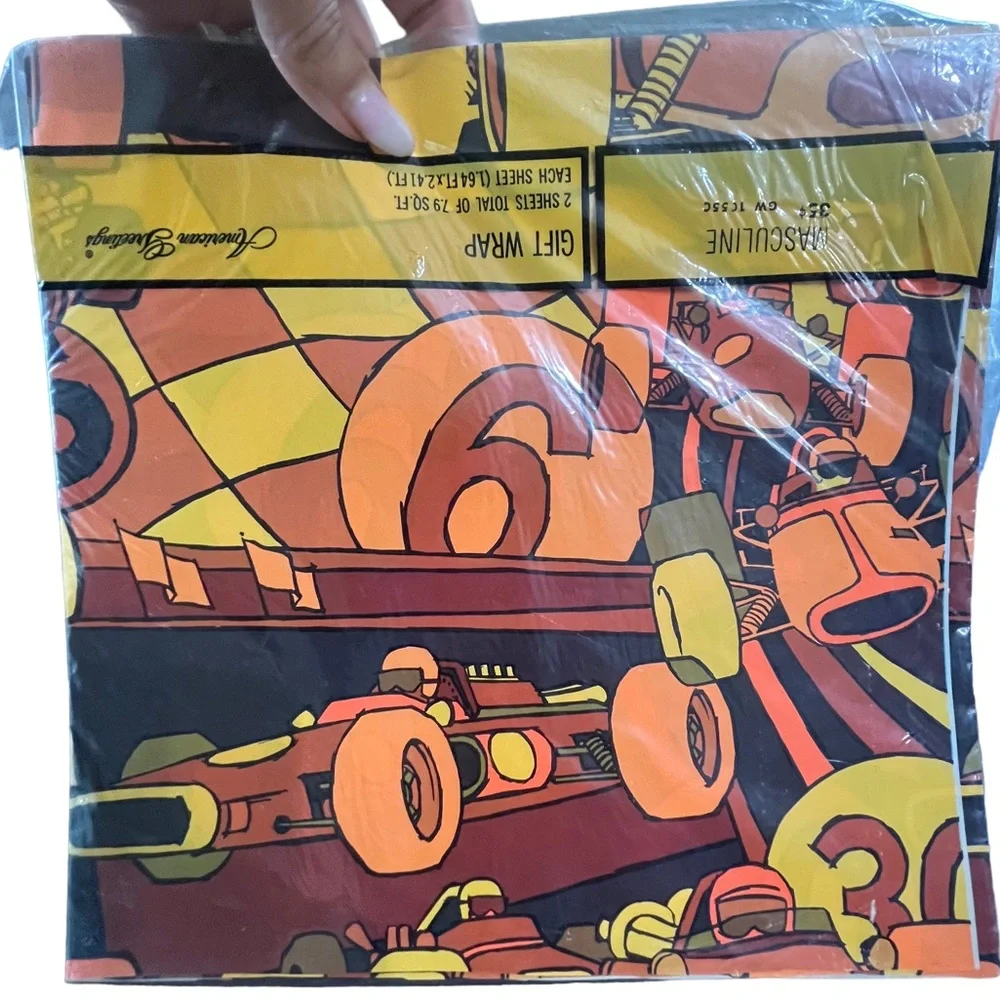 Vintage Wrapping Paper Lot of 5